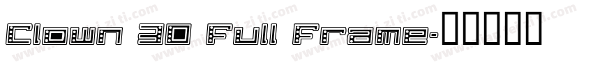 Clown 3D Full Frame字体转换